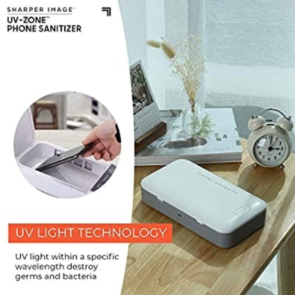 SHARPER IMAGE UV PHONE SANITIZER - Picture 4 of 7